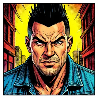 Comic book style pfp example